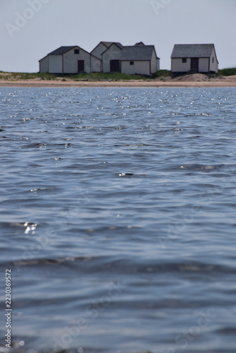 The fishermen's huts, Nathshquan, Québec, Canada