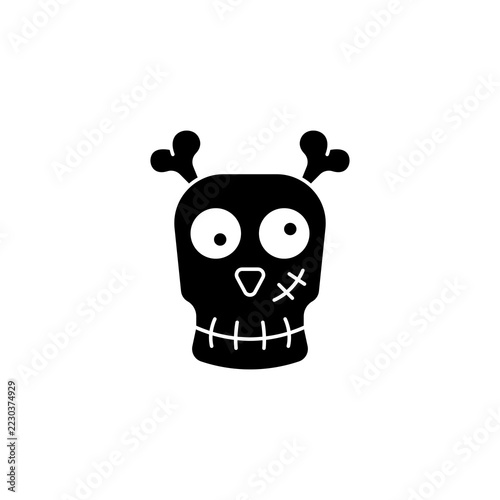 Skull Icon design on white background.