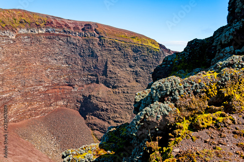 Crater of the volcano Vesuvius