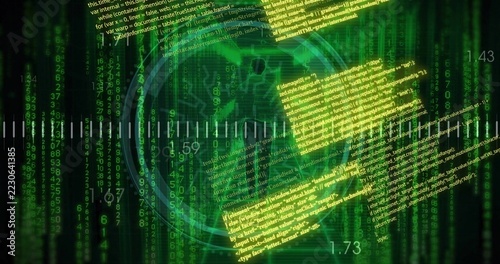 Displaying glowing padlock symbol signaling security risk in globe circuit interface