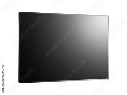 Photo-realistic Mirror Reflecting Light on Black Background