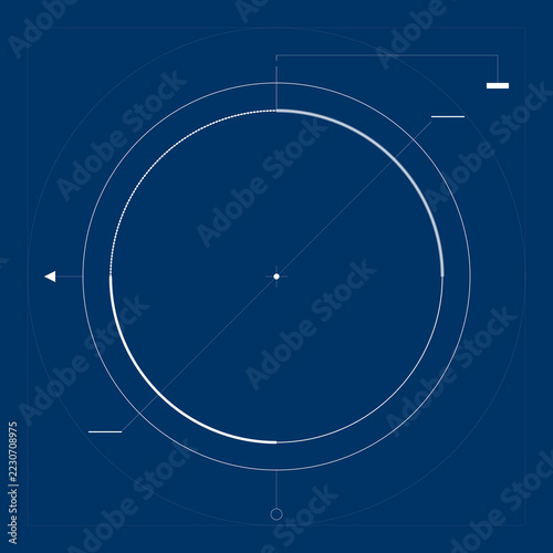Technical Blueprint Illustration of Recombinant DNA Plasmid Vector with Detailed Gene Mapping and Genetic Markers