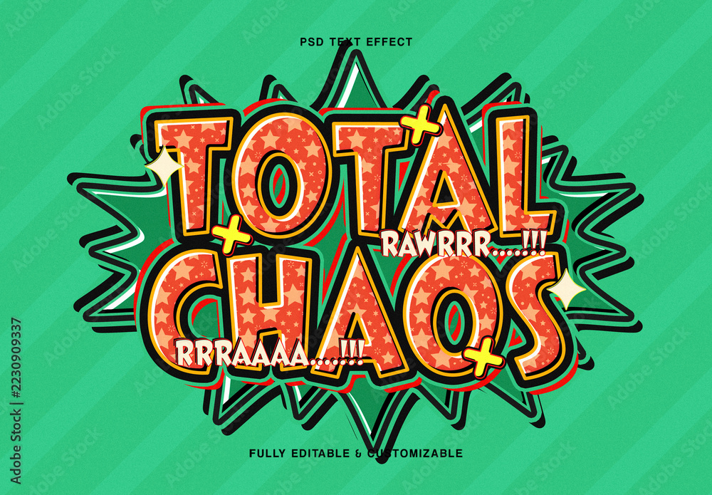 Comic Text Effect Stock テンプレート | Adobe Stock