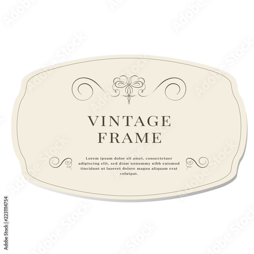 Vintage label