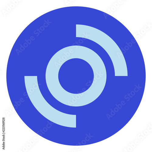 device blue tone icon set