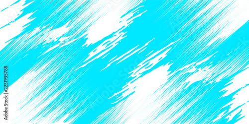 Cyan and White Dynamic Grunge Racing Livery Abstract Background for Sports Banner