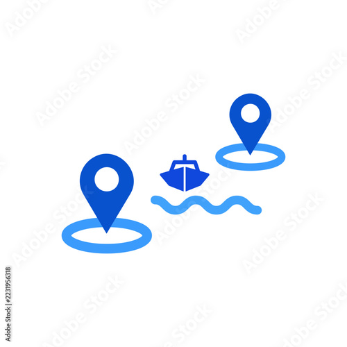 Marine Route Planning Waypoint Navigation Mapping System