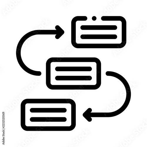 workflow line icon