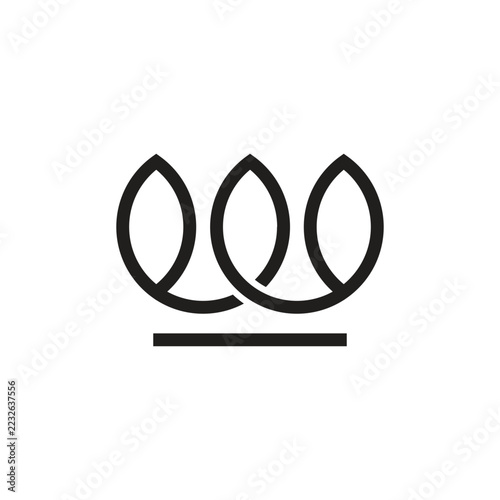 Crown design illustration with simple and creative idea for business