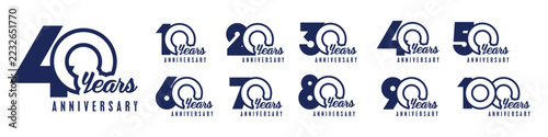 Font and letter design illustration with modern bold concept