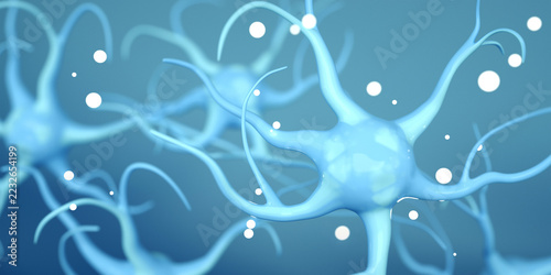 Obraz na plátně Optogenetics illustration