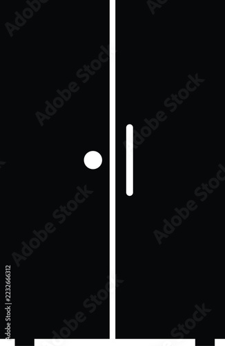 Dress wardrobe icon isolated on transparent background 