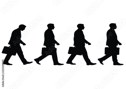 silhouettes of people