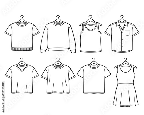 set of t shirts