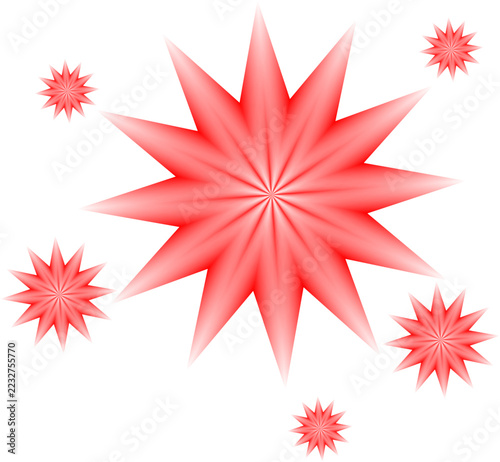 Radiant Starbursts Abstract Background