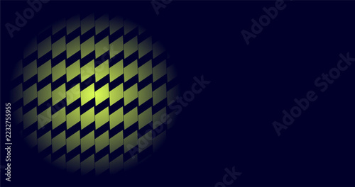Abstract Geometric Pattern Sphere on Dark Blue Background