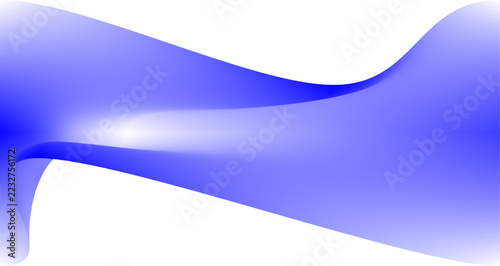 Abstract Blue Gradient Ribbon on Dark Background