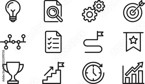 business infographic timeline vector