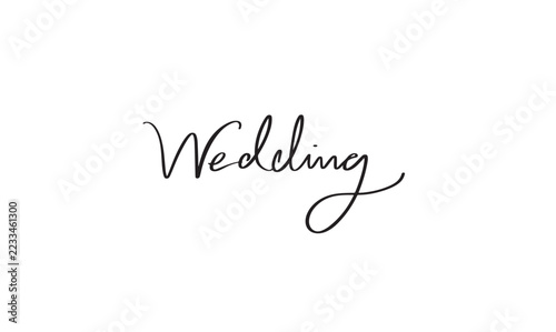 Wedding text font calligraphy hand written lettering script black color object icon wedding marriage fashion romantic ceremony groom celebration 14 fourteen day date february month wedding happy enjoy