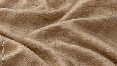 Soft Brown Woven Fabric Texture with Natural Wave Pattern
