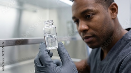Clear solution inspection after powder reconstitution