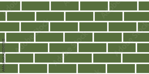 Green brick wall texture background