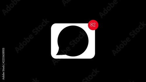 Messages notification counter rapidly increasing on a modern digital device screen background.