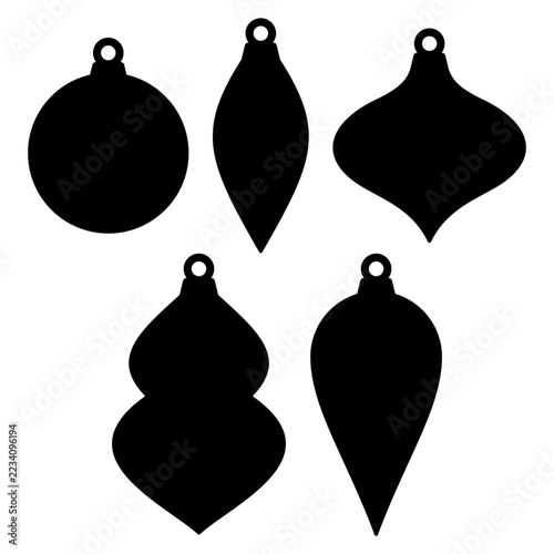 Vector Set of Christmas Ornaments