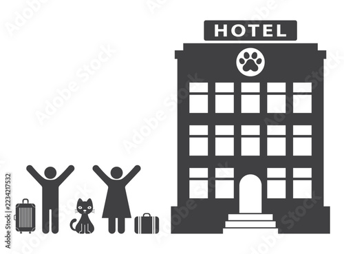Pet Friendly Hotel Family Travel With Cat icon