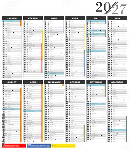 Calendrier 2027