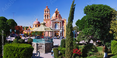Santa maria de la asuncion church and plaza mexico