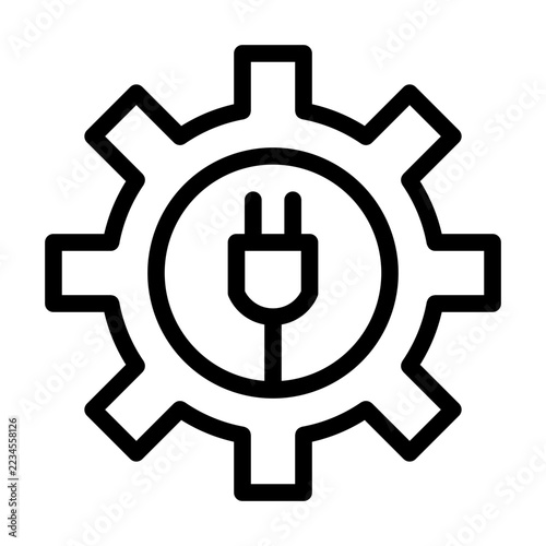 electricity line icon