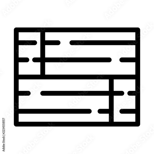parquet line icon