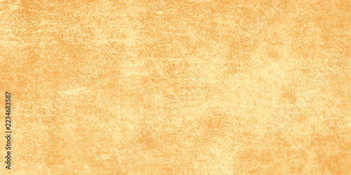 Abstract lemon yellow watercolor painted paper texture background. acrylic grunge texture, Yellow and orange backdrop grunge cement concrete wall texture background.  Panorama orange concrete texture