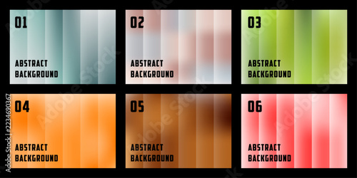 Six film frames displaying seasonal color palettes with corresponding month numbers