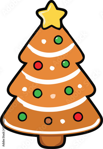 christmas tree cookie