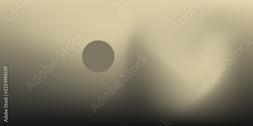 Abstract dark moon background with gradient and noise effect