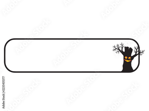 Halloween Frame with tree Illustration
