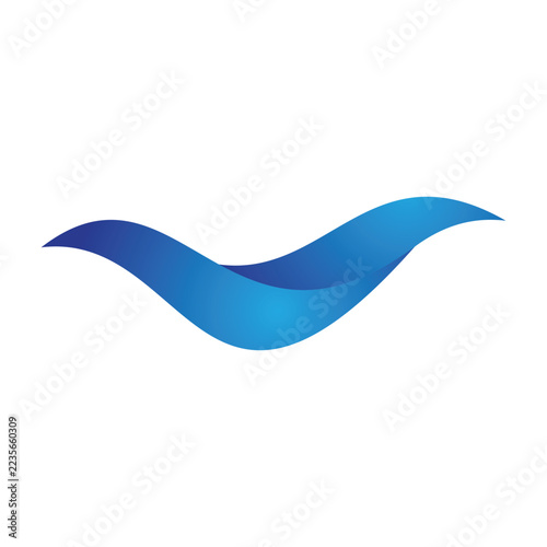 Water wave ocean  logo
