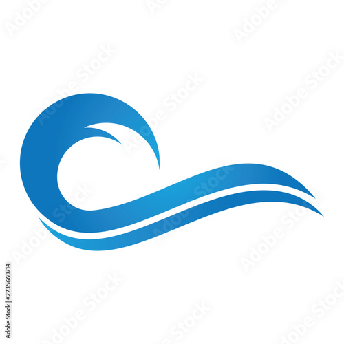 Water wave ocean  logo