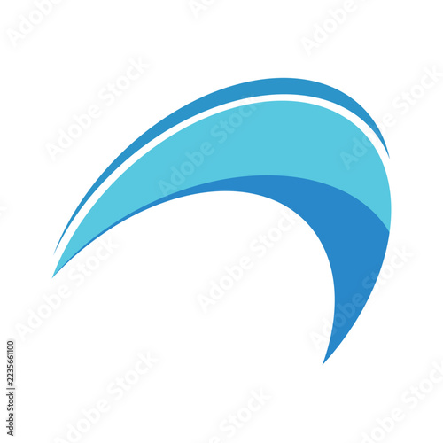 Water wave ocean  logo