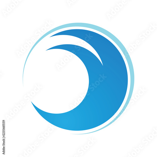 Water wave ocean  logo