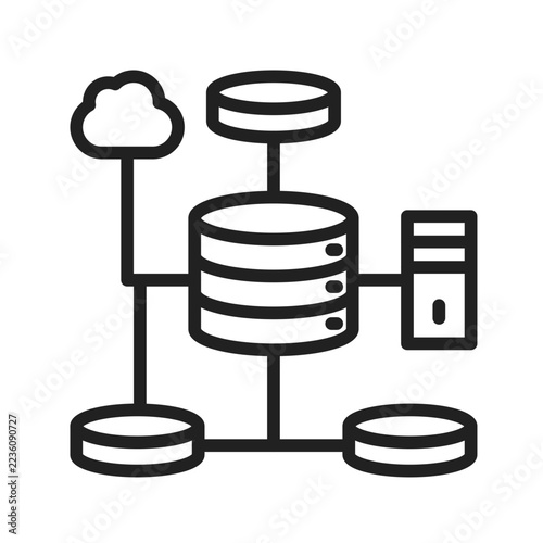Telecom Core Network Icon
