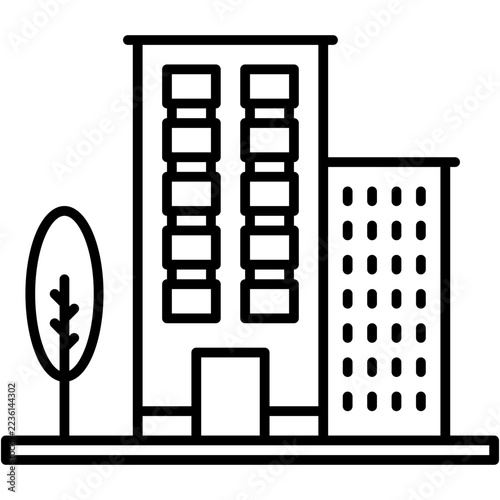 Buildings icon vector illustration