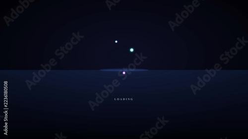 Minimalist Dot Loading Animation Loop for Digital User Interface