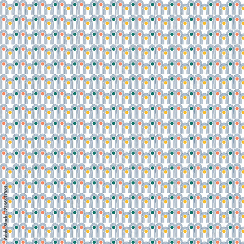 Colorful Micro Dot and Line Geometric Seamless Pattern.suitable for stationery, modern textiles, gift wrapping, packaging, and contemporary backgrounds.