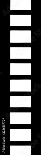 Ladder Silhouette Black Vector Clipart

