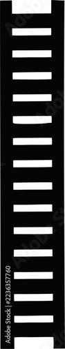 Ladder Silhouette Black Vector Clipart

