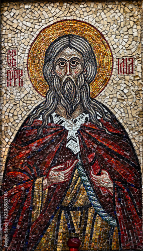 External mosaic decoration of a church