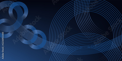 abstract dark background with blue glowing lines for business template